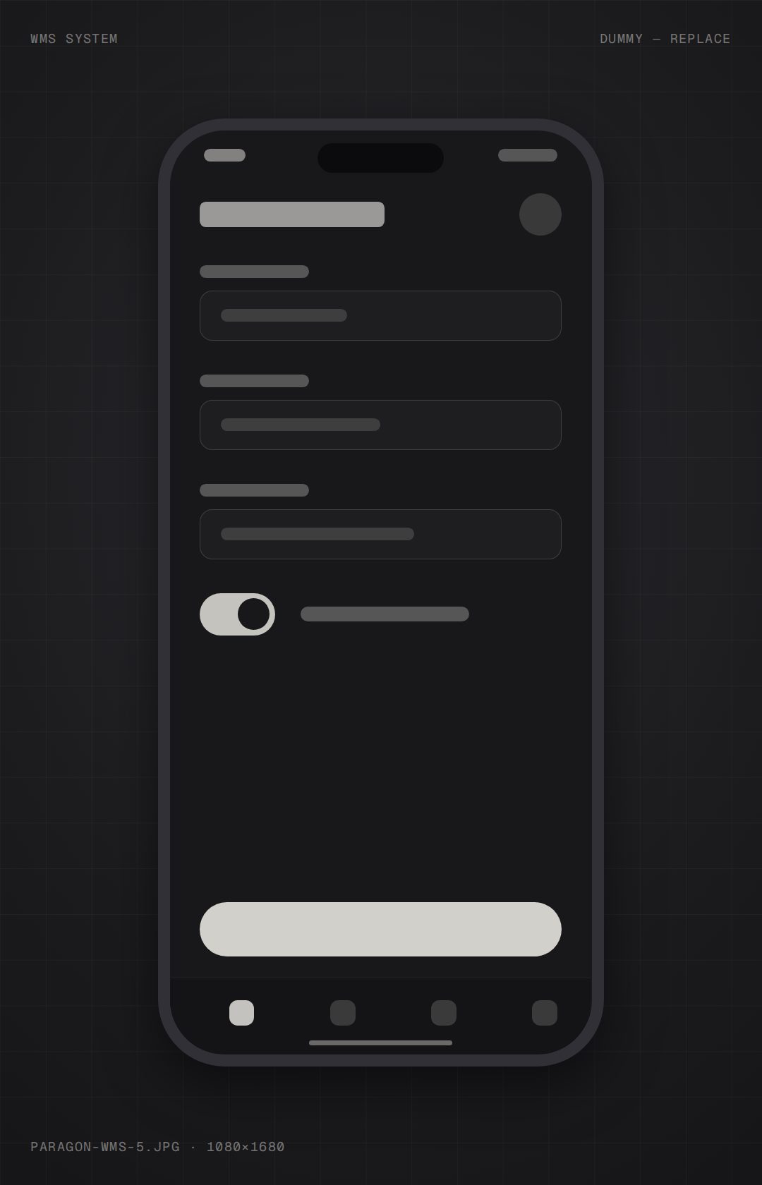 WMS System — mobile screen 3
